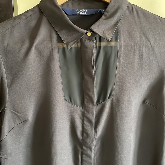 Beautiful Allen Solly black shirt, size S - Picture 4 of 7